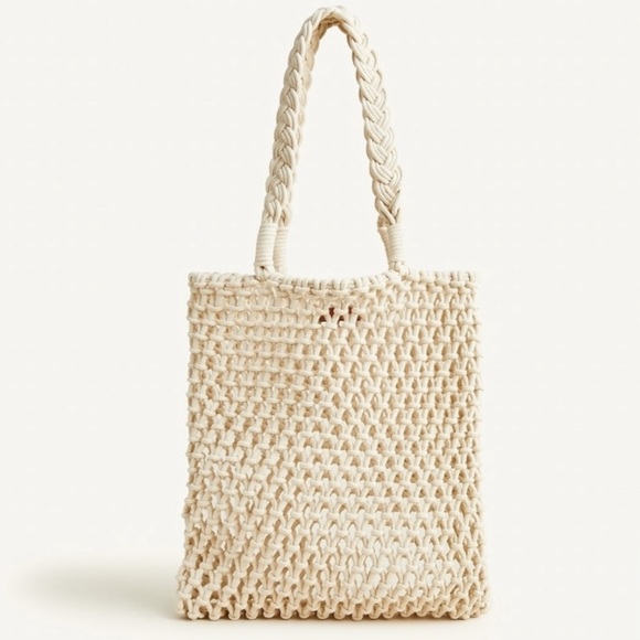 J. Crew Handbags - Cadiz hand-knotted rope tote